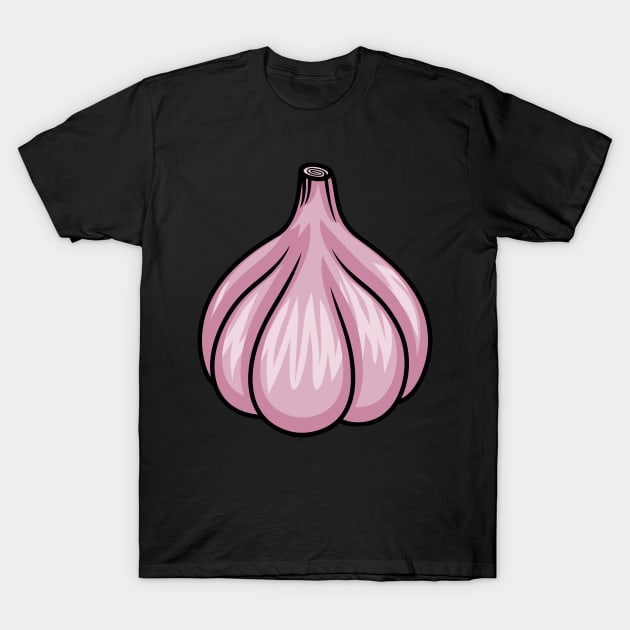 Whole Garlic Bulb | Aromatic herbs T-Shirt by gronly